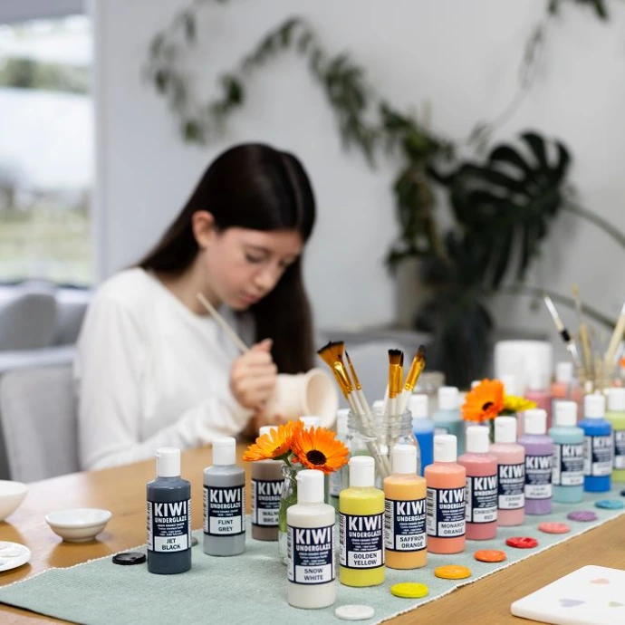 Voedselveilig en loodvrij Kiwi Underglaze onderglazuur