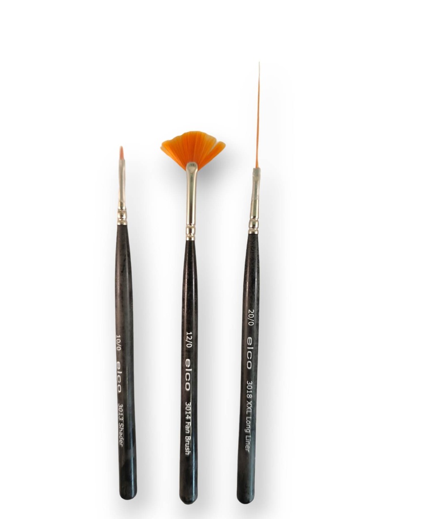 [PENS41] Set fijne penselen - synthetisch haar
