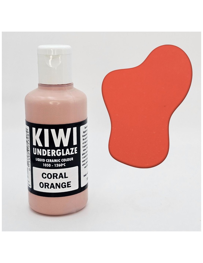 [UGD42-100] Kiwi Underglaze Coral Orange (100 ml)